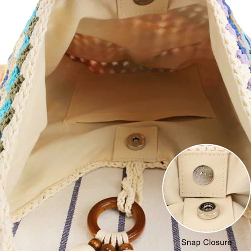 Bolso Hobo de Crochet para Mujer Verano Playa miniatura 6