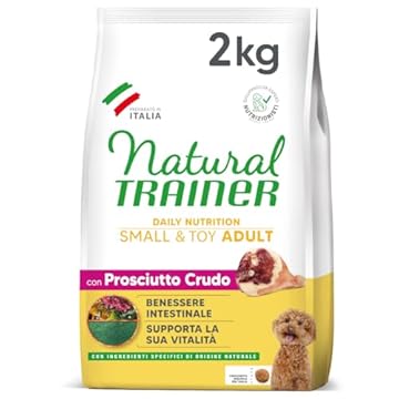 Trainer Natural Cibo per Cani Small and Toy Adult, Prosciutto Crudo, 2 Kg