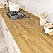 STICKEEP Butcher Block Contact Paper for Countertops Waterpoof Light Wood Peel and Stick Wallpaper Shiplap Wood Countertop Contact Paper for Kitchen Table Desk Cabinets Wooden Vinyl Wrap 17.7