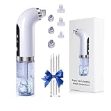 Removedor de puntos negros al vacío potente aspiradora de poros recargable por USB hidratante removedor de puntos negros con 6 cabezales de succión 3 engranajes para mujeres y hombres