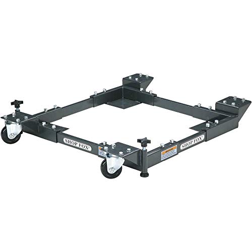 Shop Fox D2057A Adjustable Mobile Base, Small Charcoal Grey by Shop Fox - Image 2