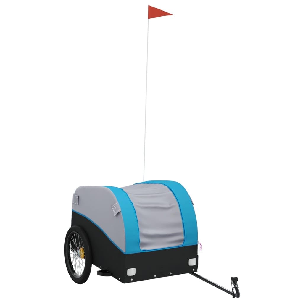 Remolque para Bicicleta Hierro 45 Kg Negro Amarillo