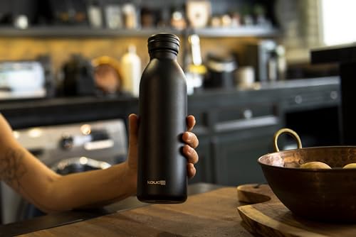 Garrafa Térmica Kouda 600ml Preta- Krios