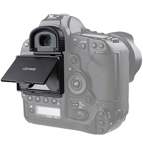 Protector de pantalla para Canon 1DX Mark I/II con parasol LCD integrado 2