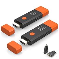 Wireless HDMI Sender & Empfänger 4K120Hz – 4K Decoding, Dual Band 5.8G Übertragung bis 150 m, bis zu 1 Empfänger, LED Display, Plug&Play für Laptop/PC/PS5/Kamera, 4K Adapter mit EDID-Emulation (1PCS)
