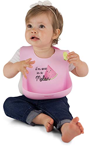 Kiddo Feedo Silicone Baby Bibs, Soft, Adjustable, Waterproof And Non Messy, Designed In Sweden, Pink #TOP3