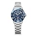 Produktbild WENGER Unisex Armbanduhr Seaforce Small Ø 35 mm, Swiss Made, Analog Quarz, Wasserdicht bis 200 m, Edelstahl-Armband, Blau/Silber, 01.0621.111