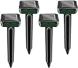 4 Pack Say No to Rats Solar Mole ,100% Safe for Outdoor Lawn Garden Yards, Drives Them Away