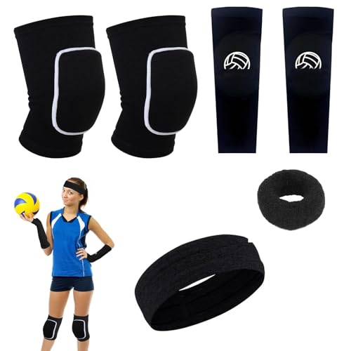 WUERKIYA Ginocchiere Pallavolo e Manicotti Pallavolo – Supporti Protettivi Perfetti per il Volleyball - Ginocchiere Pallavolo Donna Ideali per Sport e Attività All'aperto
