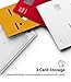 Ringke Slot Card Holder (2 Pack) Designed for Smartphones, Adhesive Stick On Wallet Case Minimalist Slim Hard Premium Credit Card Cash Sleeve - Clear Mist