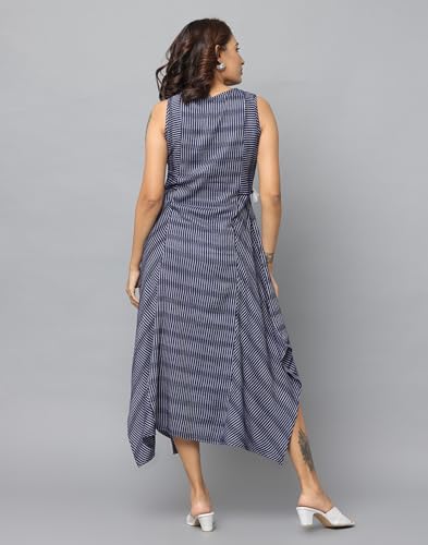 Image of Checks Slim Fit Sleeveless Kurta
