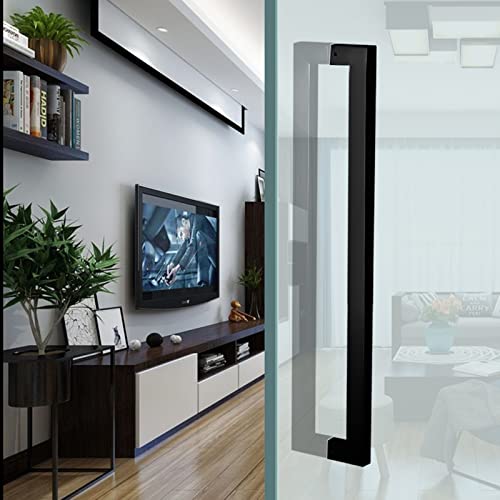 Poignée porte douche verre robuste 80 cm - Barre de tirage porte grange salon