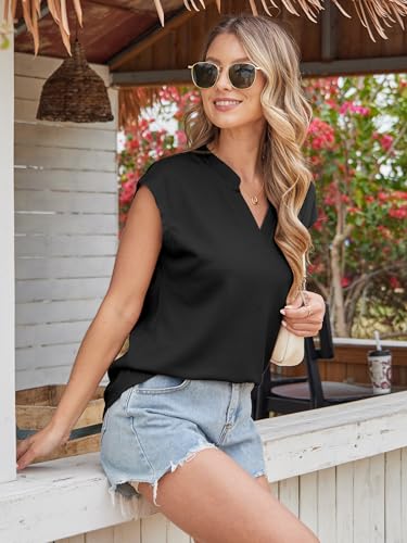 Save on Women's Waffle Knit V-Neck T-Shirt - Use Code LH3ZIK7Y - Image 3