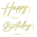 MASTRON Happy Birthday Sign for Backdrop - Glitter Felt Happy Birthday Letter Sign for Balloon Arch Birthday Party Balloon Arch Backdrop Decorations for Birthday Party Baby Shower - Gold