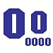 RECHERE Lot de 6 numéros de Jersey en Vinyle thermocollant thermocollant pour Football, Baseball, Sport, Jersey, Bleu, Number-0
