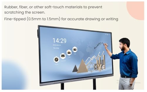 Image of Studynlearn Stylus Pen - Touch Screen Pen for Tablets, Interactive Flat Pannel, Smartphones, and Laptops Compatible with iPad, Android, and More - Smooth Gliding,Ideal for Drawing and Gaming