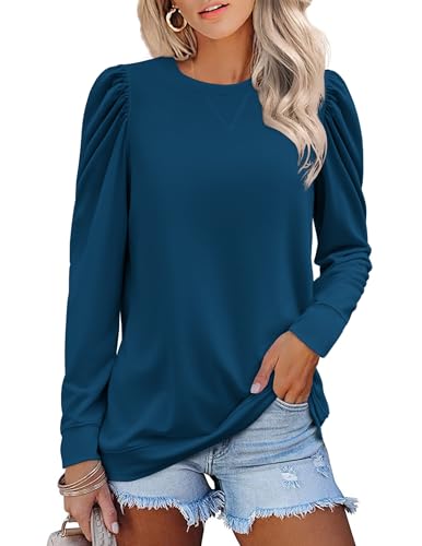 Zeagoo Long Sleeve Shirts for Women Fall Tunic Tops 2025 Ladies Tops and Blouses Casual Outfits2