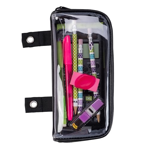 Image of Case it Pencil Case | 6-Pack | PLP-150-CLR Black