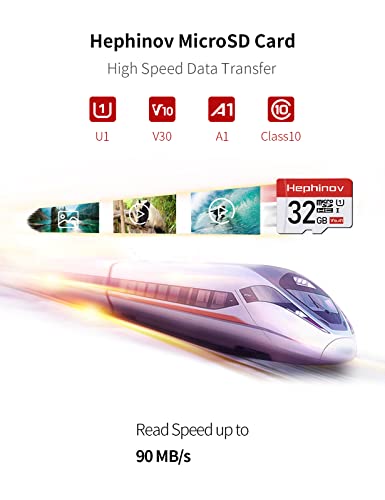 Hephinov-Micro-SD-Card-32GB-MicroSDHC-Up-to-90MBsR-SD-Adapter-with-A1-C10-U1-V10-Full-HD-Memory-Card-for-Camera-Smartphone-Drone-Dash-Cam-Gopro