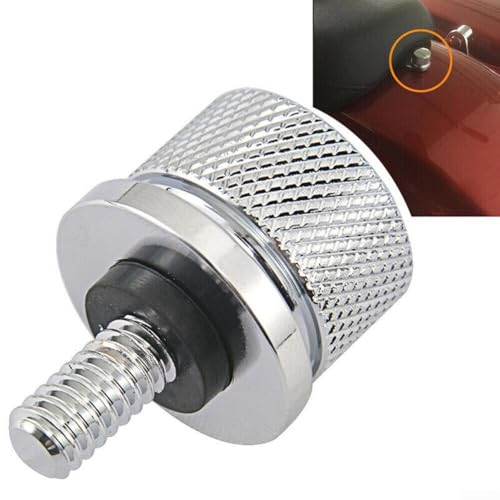 Image of CNC Billet Rear Seat Bolt 1/4-20 Thread Chrome Silver
