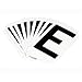 Brady 5050-E, 50514 Vinyl 5050 Series Letter Label w/Legend: E, 50 Packs of 10 pcs