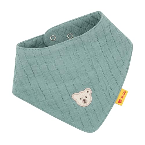 Steiff Halstuch one size mineral blue Baby-Halstuch Halsbedeckung für Babys weich und bequem Halsschutz waschmaschinenfest