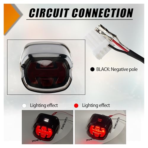 Feu stop pour Softail résistant aux vibrations pour moto Dyna XL - 6
