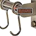 Dseap Kitchen Utensil Holder Hanger, Pot and Pan Rack Wall Mount, Kitchen Rail with 8 Hooks for Hanging Cooking Utensils, Mugs, Spoons, Wall Mounted, Stainless Steel, Bronze