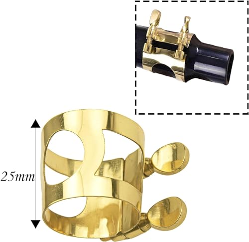 image for TUOREN Tenor Sax Mouthpiece Kit Includes Saxophone Mouthpiece, Brass L