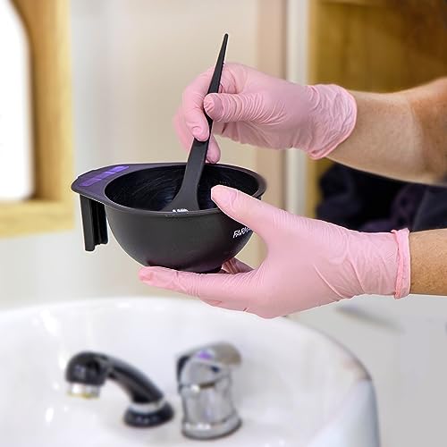 Comfy Package [Luvas Descartáveis de Nitrilo Rosa de 100 Contagens - | Sem Látex e Sem Borracha | Lu