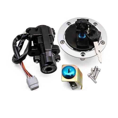 For スズキ用 For GSXR 600 750 GSXR600 GSXR750 オートバイイグニッションスイッチアセンブリ 燃料タンクカバーロック ガスキャップ エンジンフック ロックキー