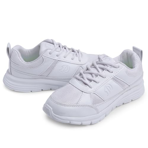 Image of DOCTOR EXTRA SOFT Lightweight EVA Unisex-Child /Kids /Adults Black & White School Uniform Shoe with Memory Foam Cushion & Laces| Sports,Formal,Casual,Running|Comfortable | Durable & Anti-Skid D-3006