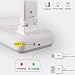 QueenDer Lámpara de Escritorio, Flexo LED Escritorio USB Protege a Ojos Recargable...