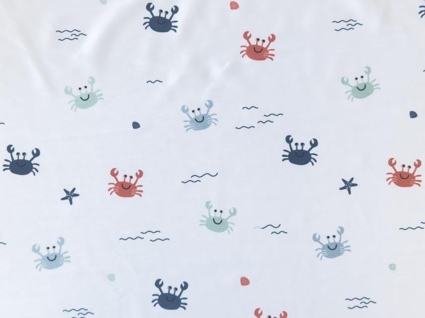 Tissu polaire réversible pour coudre une couverture bébé douce motif nuages