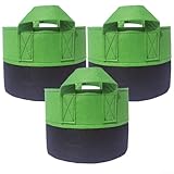 Matériau respirant : fabriqués à partir de tissu non tissé, ces sacs de culture offrent une meilleure circulation de l'air et un drainage qui aide à assurer le développement des racines en évitant l'engorgement et en favorisant un équilibre optimal de l'humidité pour une croissance robuste des plantes