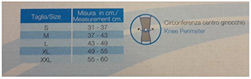 Rodillera envolvente articulada monocentrica con zona abierta Tielle Camp, talla XL