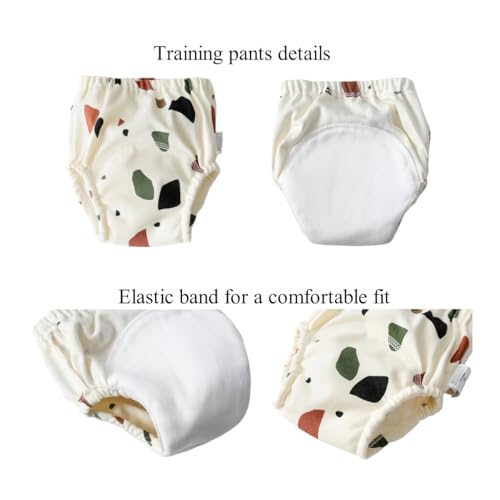 Image of Baby Training Underpants,Soft Cotton Absorbent Potty Training Underwear For Baby Boys And Girls 6 Pack