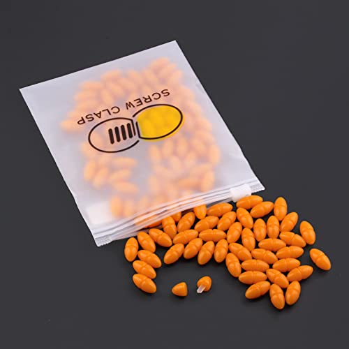 10Pcs Screw Clasps For Amber And Gemstone Beads Jewelry | Twist Clasps For Beaded Bracelets And Necklaces | Screw Closure | Amber Colours - Glossy Finish (Milky Yellow My6) #TOP5