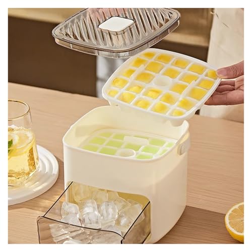 Molde de Hielo con 48 Cubos y Cajón con Asa Blanca miniatura 2