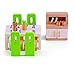 Hape E3454 Esszimmer, grüne Stühle/weißer Tisch/schrank mit weißen Türen