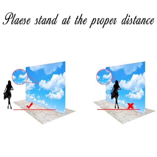 Fondo fotográfico cielo azul con nubes 10x7ft miniatura 4