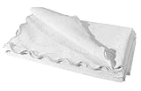 Europa Fine Linens English Rose Matelasse Coverlet,Full/Queen,White