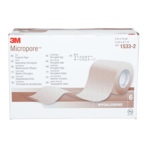 Sparadrap 3M Micropore 1533-2 couleur chair ruban adhésif médical microporeux