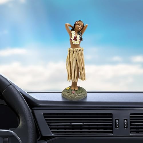 Sunbilien Dancing grass skirt girl dashboard doll, dancing girl, car bedroom queuing kitchen living room decoration - Image 5