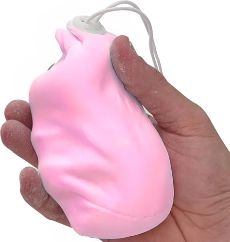 Literal Savage Climbing Chalk Ball Refillable No Mess Chalk Ball with Pure Magnesium Carbonate for Rock Climbing Weightlifting Gymnastics & Crossfit Dry Hands Better Grip 2.3 oz - Pink