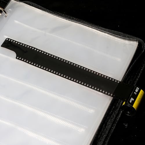 25 Pcs 35mm Film Negative Sleeves Film Negative Storage Presentation Materials 35mm Size Negative Pages Holds Seven Strips of Six Frames Help You Collect and Organize Film