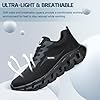 Steel Toe Cap Trainers Safety Trainers Mens Womens Lightweight Safety Shoes Non Slip Breathable Comfortable Work Boots, Black, 8 UK #4