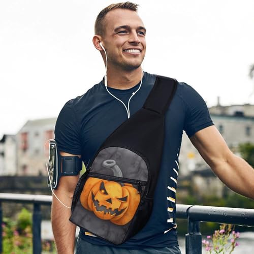 Bolso cruzado casual Halloween para pecho y hombro miniatura 3