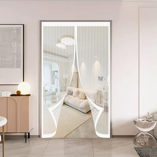 Moustiquaire porte magnétique à maille fine avec fermeture automatique - 2