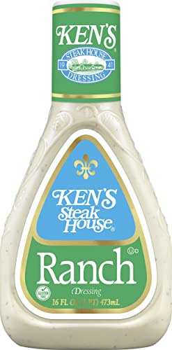 Ken’s Steakhouse Dressing, Ranch Dressing, Gluten Free, Use As Dressing, Spread Or Dipping Sauce For Added Flavor (Ranch, 16 Fl Oz (Pack Of 6)) #TOP2
